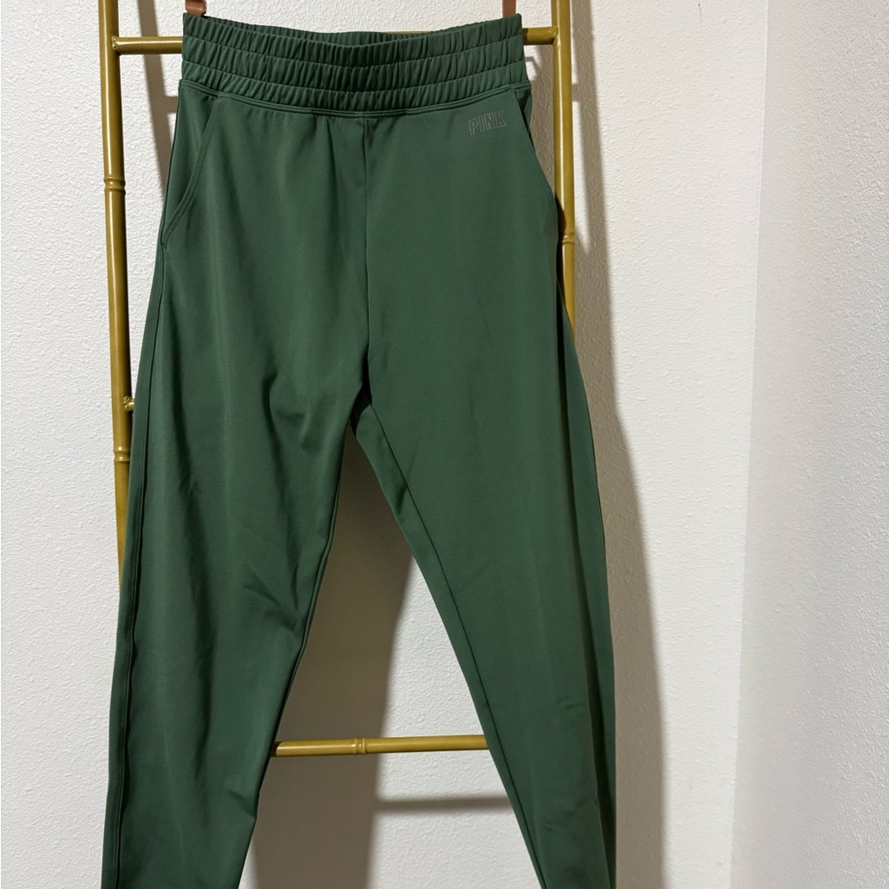 PINK Victoria's Secret Green Track Pants